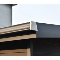 Abri De Jardin En Bois Composite 28mm Aspect Bois Vieilli 9m² PREMIUM Toit Plat - Woodlife Garden -Jardin Extérieur Boutique abri de jardin en bois composite 28mm aspect bois vieilli 9m premium toit plat woodlife garden 4