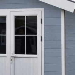 Abri De Jardin En Bois Composite 28mm Gris Clair 4,77m² PREMIUM - Woodlife Garden -Jardin Extérieur Boutique abri de jardin en bois composite 28mm gris clair 477m premium woodlife garden 5