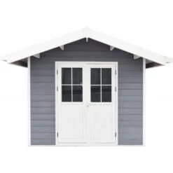 Abri De Jardin En Bois Composite 28mm Gris Clair 7,78m² PREMIUM - Woodlife Garden -Jardin Extérieur Boutique abri de jardin en bois composite 28mm gris clair 778m premium woodlife garden 2