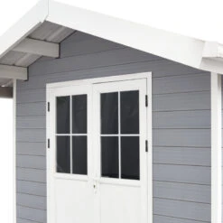 Abri De Jardin En Bois Composite 28mm Gris Clair 7,78m² PREMIUM - Woodlife Garden -Jardin Extérieur Boutique abri de jardin en bois composite 28mm gris clair 778m premium woodlife garden 3
