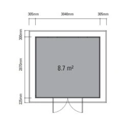 Abri De Jardin En Bois Composite 28mm Gris Clair 9m² PREMIUM Toit Plat - Woodlife Garden 11 Abri De Jardin En Bois Composite 28mm Gris Clair 9m² PREMIUM Toit Plat - Woodlife Garden -Jardin Extérieur Boutique abri de jardin en bois composite 28mm gris clair 9m premium toit plat woodlife garden 5