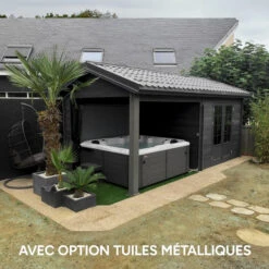 Abri De Jardin En Bois Composite Gris Foncé 9m² + 9m² Terrasse - Woodlife Garden 11 Abri De Jardin En Bois Composite Gris Foncé 9m² + 9m² Terrasse - Woodlife Garden -Jardin Extérieur Boutique abri de jardin en bois composite gris fonce 9m 9m terrasse woodlife 5