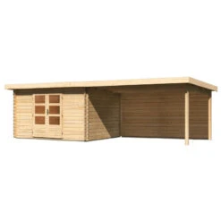 Abri De Jardin En Bois Massif 10,60m² Bastrup 7 Avec Appentis 400cm Et Paroi Arrière – Karibu 8 Abri De Jardin En Bois Massif 10,60m² Bastrup 7 Avec Appentis 400cm Et Paroi Arrière – Karibu -Jardin Extérieur Boutique abri de jardin en bois massif 1060m bastrup 7 avec appentis 400cm et paroi arriere woodfeeling 2