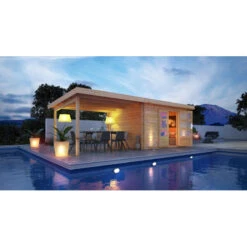 Abri De Jardin En Bois Massif 10,60m² Bastrup 7 Avec Appentis 400cm – Karibu -Jardin Extérieur Boutique abri de jardin en bois massif 1060m bastrup 7 avec appentis 400cm woodfeeling 2