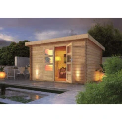 Abri De Jardin En Bois Massif 10,60m² Bastrup 7 – Karibu -Jardin Extérieur Boutique abri de jardin en bois massif 1060m bastrup 7 woodfeeling 2