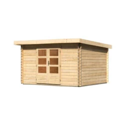 Abri De Jardin En Bois Massif 10,60m² Bastrup 7 – Karibu -Jardin Extérieur Boutique abri de jardin en bois massif 1060m bastrup 7 woodfeeling 3