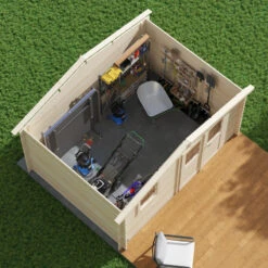 Abri De Jardin En Bois Massif 11,9m² ONEGA – Madriers 28mm – Forest Style 9 Abri De Jardin En Bois Massif 11,9m² ONEGA – Madriers 28mm – Forest Style -Jardin Extérieur Boutique abri de jardin en bois massif 119m onega madriers 28mm forest style 4