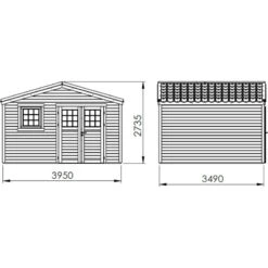 Abri De Jardin En Bois Massif 14m² SHELTY + – Madriers 28mm – Toiture En Acier – Forest Style -Jardin Extérieur Boutique abri de jardin en bois massif 14m shelty madriers 28mm toiture en acier forest style 2