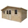 Abri De Jardin En Bois Massif 16m² PLUS - Madriers 28mm Gardy Shelter