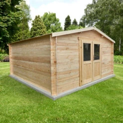 Abri De Jardin En Bois Massif 16m² PRIMO - Madriers 28mm Gardy Shelter