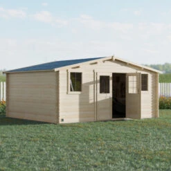 Abri De Jardin En Bois Massif 19,8m² NYASSA – Madriers 28mm – Forest Style