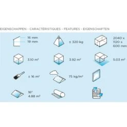 Abri De Jardin En Bois Massif 19mm Essen Porte Simple 3,92m² SOLID -Jardin Extérieur Boutique abri de jardin en bois massif 19mm essen porte simple 392m solid 4