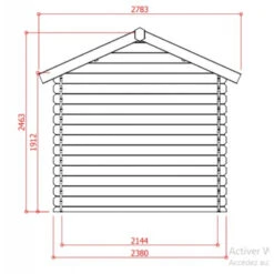 Abri De Jardin En Bois Massif 28mm Arles Porte Double 8,52m² SOLID -Jardin Extérieur Boutique abri de jardin en bois massif 28mm arles porte double 852m solid 2