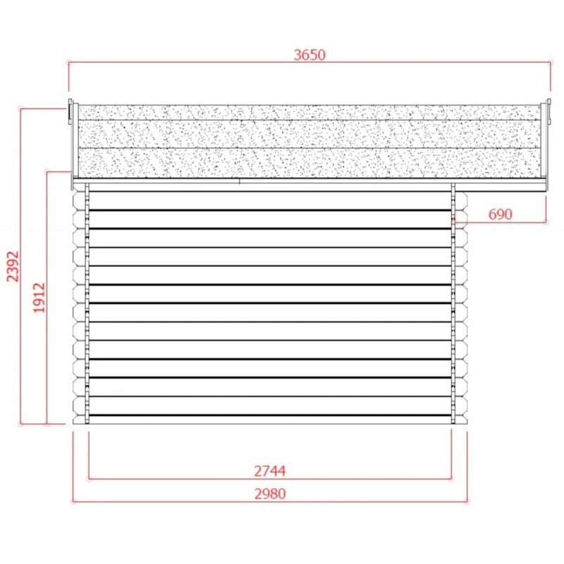 Abri De Jardin En Bois Massif 28mm Niort Avec Double Porte 12,46m² - SOLID 2 Abri De Jardin En Bois Massif 28mm Niort Avec Double Porte 12,46m² - SOLID – Image 2