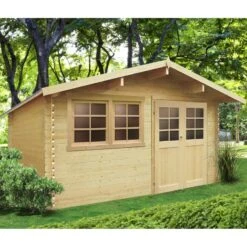 Abri De Jardin En Bois Massif 28mm Niort Avec Double Porte 12,46m² - SOLID