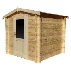 Abri De Jardin En Bois Massif 4m² PRIMO - Madriers 28mm Gardy Shelter -Jardin Extérieur Boutique abri de jardin en bois massif 4m primo madriers 28mm gardy shelter 3