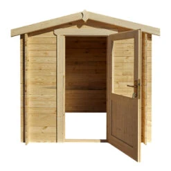 Abri De Jardin En Bois Massif 4m² PRIMO - Madriers 28mm Gardy Shelter -Jardin Extérieur Boutique abri de jardin en bois massif 4m primo madriers 28mm gardy shelter 5