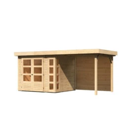 Abri De Jardin En Bois Massif 5,25m² Kerko 3 Avec Appentis 240cm Et Paroi Arrière – Karibu 8 Abri De Jardin En Bois Massif 5,25m² Kerko 3 Avec Appentis 240cm Et Paroi Arrière – Karibu -Jardin Extérieur Boutique abri de jardin en bois massif 525m kerko 3 avec appentis 240cm et paroi arriere woodfeeling 2