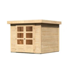 Abri De Jardin Askola 3,5 - 5,95m² En Bois Brut 19mm - Karibu -Jardin Extérieur Boutique abri de jardin en bois massif 595m askola 35 woodfeeling 2