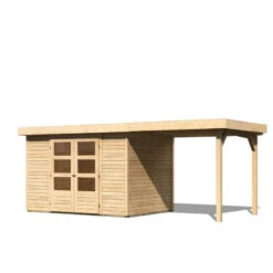 Abri De Jardin En Bois Massif 6,55m² Askola 4 Avec Appentis 240cm – Karibu 8 Abri De Jardin En Bois Massif 6,55m² Askola 4 Avec Appentis 240cm – Karibu -Jardin Extérieur Boutique abri de jardin en bois massif 655m askola 4 avec appentis 240cm woodfeeling 2
