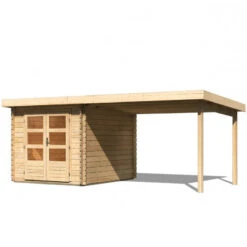 Abri De Jardin En Bois Massif 7,04m² Bastrup 4 Avec Appentis 300cm – Karibu 8 Abri De Jardin En Bois Massif 7,04m² Bastrup 4 Avec Appentis 300cm – Karibu -Jardin Extérieur Boutique abri de jardin en bois massif 704m bastrup 4 avec appentis 300cm woodfeeling 2