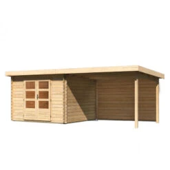 Abri De Jardin En Bois Massif 8,82m² Bastrup 5 Avec Appentis 300cm Et Paroi Arrière – Karibu 8 Abri De Jardin En Bois Massif 8,82m² Bastrup 5 Avec Appentis 300cm Et Paroi Arrière – Karibu -Jardin Extérieur Boutique abri de jardin en bois massif 882m bastrup 5 avec appentis 300cm et paroi arriere woodfeeling 2