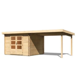 Abri De Jardin En Bois Massif 8,82m² Bastrup 5 Avec Appentis 300cm – Karibu 8 Abri De Jardin En Bois Massif 8,82m² Bastrup 5 Avec Appentis 300cm – Karibu -Jardin Extérieur Boutique abri de jardin en bois massif 882m bastrup 5 avec appentis 300cm woodfeeling 2