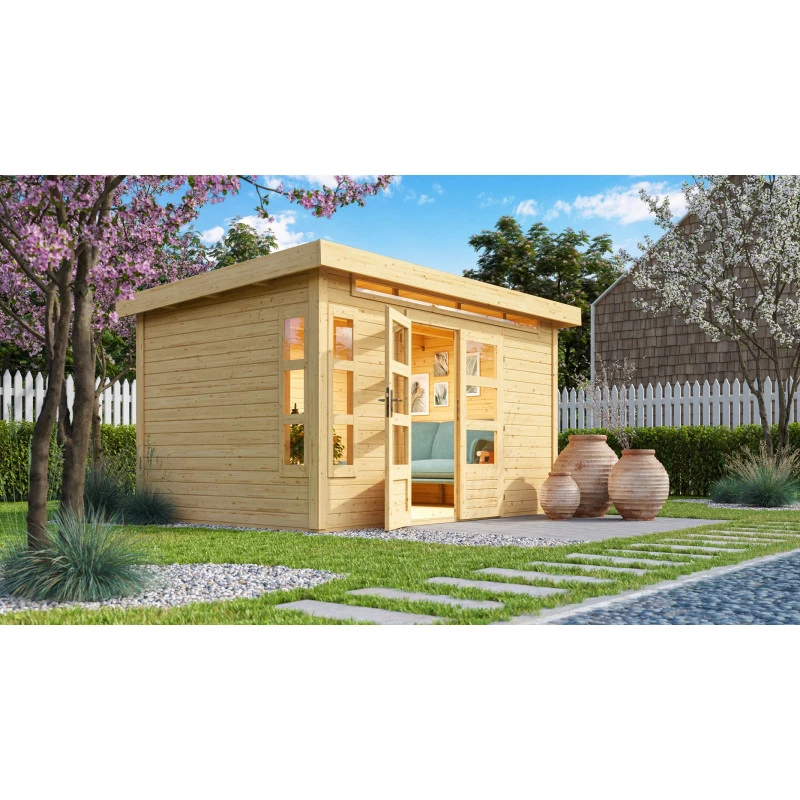 Abri De Jardin En Bois Massif 8,88m² Kastorf 7 – Karibu 2 Abri De Jardin En Bois Massif 8,88m² Kastorf 7 – Karibu – Image 2