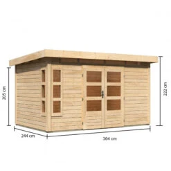 Abri De Jardin En Bois Massif 8,88m² Kastorf 7 – Karibu 9 Abri De Jardin En Bois Massif 8,88m² Kastorf 7 – Karibu -Jardin Extérieur Boutique abri de jardin en bois massif 888m kastorf 7 karibu 3