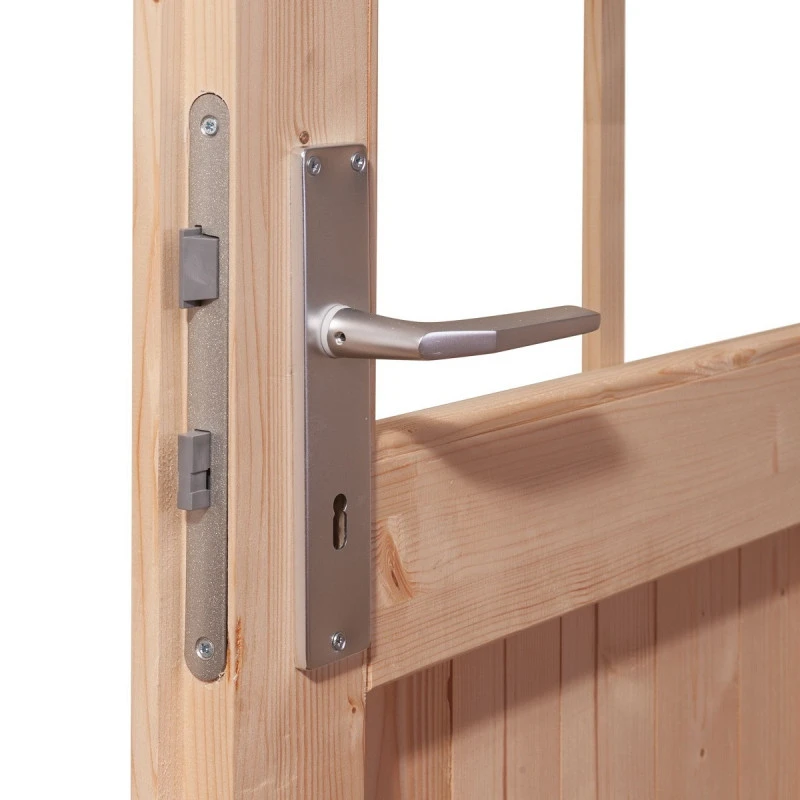 Abri De Jardin En Bois Massif Anthracite 10,60m² Bastrup 7 Avec Appentis 300cm Et Paroi Arrière – Karibu 6 Abri De Jardin En Bois Massif Anthracite 10,60m² Bastrup 7 Avec Appentis 300cm Et Paroi Arrière – Karibu – Image 6