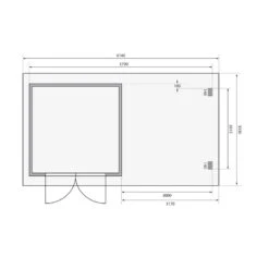 Abri De Jardin En Bois Massif Anthracite 8,82m² Bastrup 5 Avec Appentis 300cm – Karibu -Jardin Extérieur Boutique abri de jardin en bois massif anthracite 882m bastrup 5 avec appentis 300cm woodfeeling 4