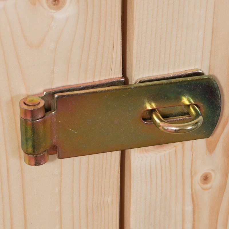 Abri De Jardin En Bois Massif Gris Terre 5,95m² Askola 3,5 Avec Appentis 240cm Et Paroi Arrière - Karibu 6 Abri De Jardin En Bois Massif Gris Terre 5,95m² Askola 3,5 Avec Appentis 240cm Et Paroi Arrière - Karibu – Image 6