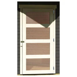 Abri De Jardin En Bois Massif Gris Terre 5,95m² Schwandorf 5 – Karibu -Jardin Extérieur Boutique abri de jardin en bois massif gris terre 595m schwandorf 5 woodfeeling 5