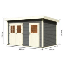 Abri De Jardin En Bois Massif Gris Terre 8,88m² Avec Cloison Intérieure Tintrup – Karibu 8 Abri De Jardin En Bois Massif Gris Terre 8,88m² Avec Cloison Intérieure Tintrup – Karibu -Jardin Extérieur Boutique abri de jardin en bois massif gris terre 888m avec cloison interieure tintrup woodfeeling 2