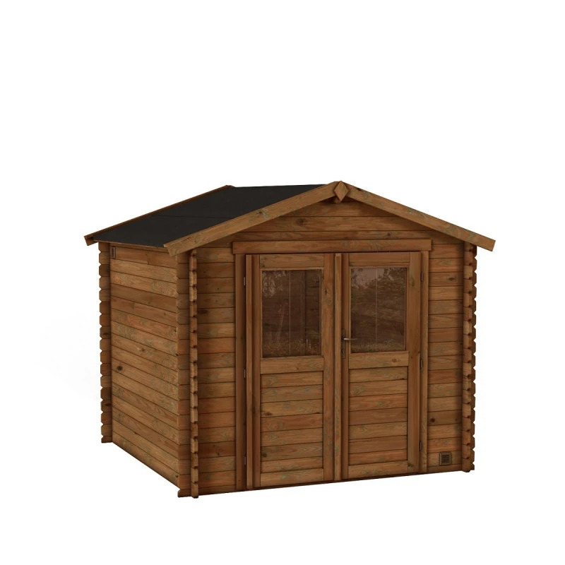 Abri De Jardin En Bois Traité Autoclave 4,9m² - Madriers 28mm - Nicia - Forest Style 4 Abri De Jardin En Bois Traité Autoclave 4,9m² - Madriers 28mm - Nicia - Forest Style – Image 4