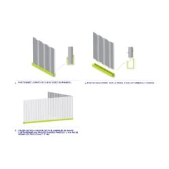 Abri De Jardin En Métal 10,9m² Silver Grey Fraser - ABSCO -Jardin Extérieur Boutique abri de jardin en metal 11m silver grey absco 4