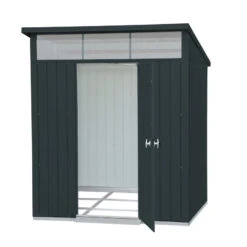 Abri De Jardin En Métal Anthracite 3,92m² + Kit D'ancrage + Kit De Fondation DURAMAX -Jardin Extérieur Boutique abri de jardin en metal anthracite 392m duramax kit d ancrage kit de fondation 2