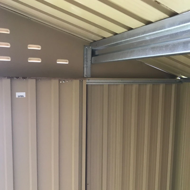 Abri De Jardin En Métal Imitation Bois 7,80m² - DURAMAX + Kit D'ancrage 6 Abri De Jardin En Métal Imitation Bois 7,80m² - DURAMAX + Kit D'ancrage – Image 6