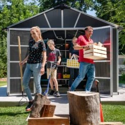 Abri De Jardin En Polycarbonate 11,7m² Avec Plancher YUKON - Palram - Canopia -Jardin Extérieur Boutique abri de jardin en polycarbonate 117m avec plancher yukon palram 4