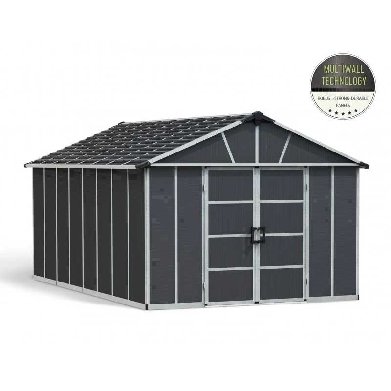 Abri De Jardin En Polycarbonate 17,2m² Avec Plancher YUKON - Palram - Canopia 2 Abri De Jardin En Polycarbonate 17,2m² Avec Plancher YUKON - Palram - Canopia – Image 2