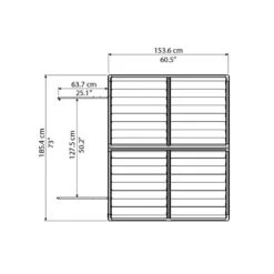 Abri De Jardin En Polycarbonate 2,65m² Skylight Amber - Palram - Canopia -Jardin Extérieur Boutique abri de jardin en polycarbonate 265m skylight amber palram 3