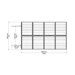 Abri De Jardin En Polycarbonate 5,28m² Skylight Amber - Palram - Canopia -Jardin Extérieur Boutique abri de jardin en polycarbonate 528m skylight amber palram 2