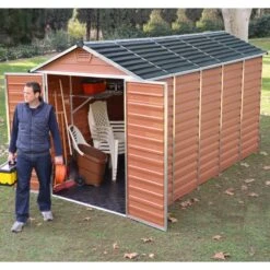 Abri De Jardin En Polycarbonate 6,59m² Skylight Amber - Palram - Canopia -Jardin Extérieur Boutique abri de jardin en polycarbonate 659m skylight amber palram 2