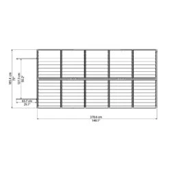 Abri De Jardin En Polycarbonate 6,59m² Skylight Amber - Palram - Canopia -Jardin Extérieur Boutique abri de jardin en polycarbonate 659m skylight amber palram 3