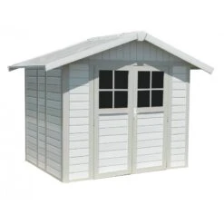 Abri De Jardin En PVC 4,9m² DECO Blanc Et Gris Vert Grosfillex + Kit Ancrage Offert 9 Abri De Jardin En PVC 4,9m² DECO Blanc Et Gris Vert Grosfillex + Kit Ancrage Offert -Jardin Extérieur Boutique abri de jardin en pvc 49m deco blanc et gris vert grosfillex 3
