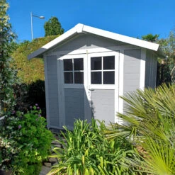 Abri De Jardin En PVC 4,9m² DECO Gris Clair Et Blanc Grosfillex + Kit Ancrage Offert 9 Abri De Jardin En PVC 4,9m² DECO Gris Clair Et Blanc Grosfillex + Kit Ancrage Offert -Jardin Extérieur Boutique abri de jardin en pvc 49m gris clair et blanc grosfillex 3