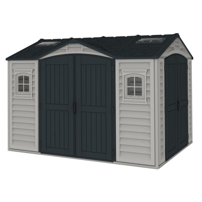 Abri De Jardin En PVC 8,05m² DarkGrey Apex + Kit De Fondation DURAMAX 4 Abri De Jardin En PVC 8,05m² DarkGrey Apex + Kit De Fondation DURAMAX – Image 4