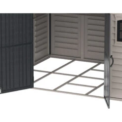 Abri De Jardin En PVC 8,05m² DarkGrey Premium + Kit De Fondation DURAMAX -Jardin Extérieur Boutique abri de jardin en pvc 805m darkgrey premium duramax kit de fondation 4