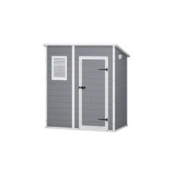 Abri De Jardin En Résine 2,06m² Monopente + Plancher Gris Keter -Jardin Extérieur Boutique abri de jardin en resine 206m monopente plancher gris keter 2