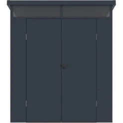 Abri De Jardin En Résine 3,24m² Anthracite Toit Monopente Skylight + Plancher - Jobu -Jardin Extérieur Boutique abri de jardin en resine 324m anthracite toit monopente skylight plancher jobu 3